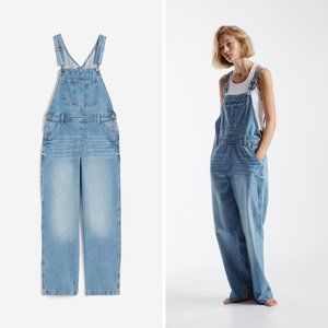 Straight denim overalls | NEW